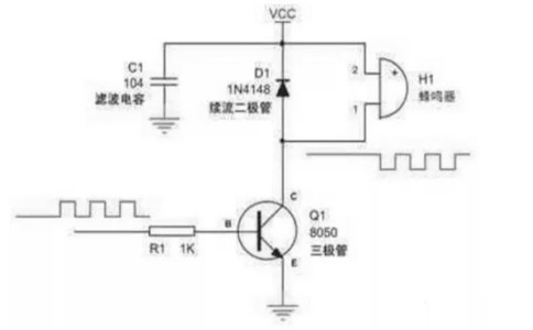 蜂鳴器電路圖如何驅(qū)動(dòng)與蜂鳴器講解原理圖剖析-臻美智能電子